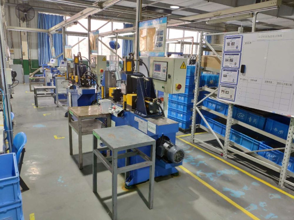 Metal tube production line